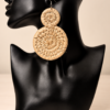 16feed9e-bdac-4081-86aa-91fd7746a33e 1 pair Bohemian Raffia Round Earrings