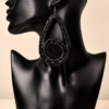 1 Pair Bohemian Raffia Earrings