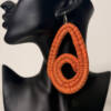 1 Pair Bohemian Raffia Earrings